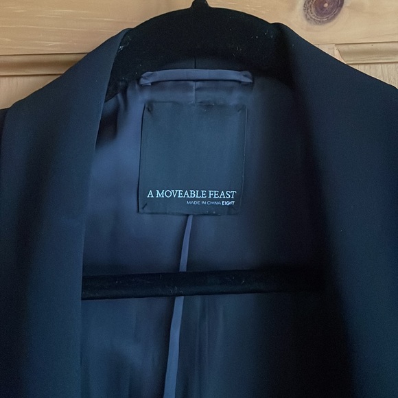 Incredible Tailored Black Peplum Blazer A Moveable Feast, size 8 - Picture 3 of 8